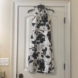 Black and White halter sun dress